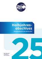 Geschäftsbericht Halbjahresbericht 2025 der NanoRepro AG